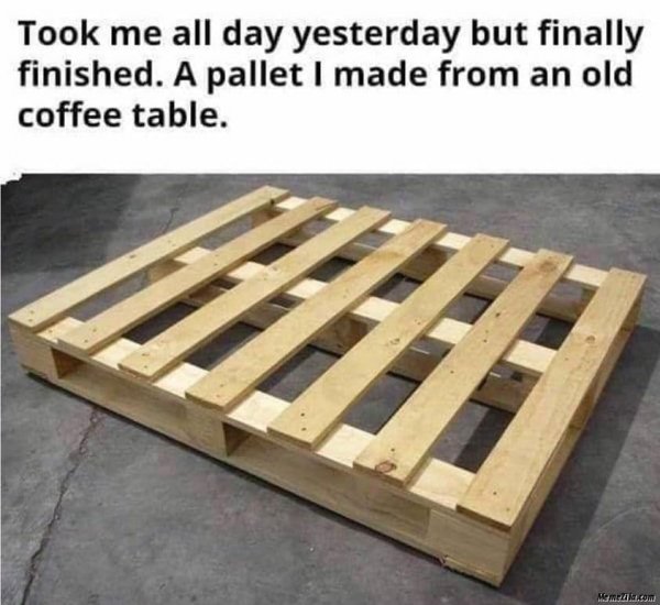 turning coffee table into a pallet.jpg